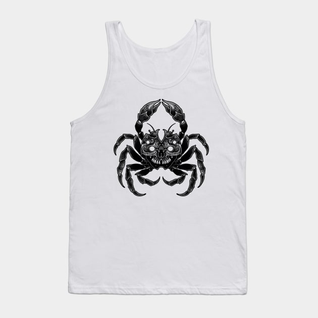 Dark crab Tank Top by Sadhakaya